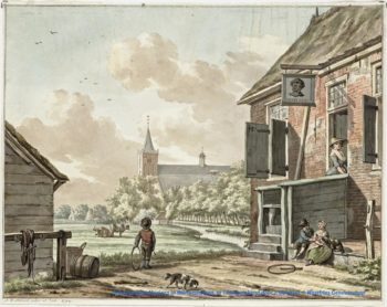 Een nog bestaande herberg De Moriaen getekend in 1794