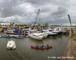 Tiel, 16 mei. Tiel Maritiem voor 3e maal in de Haven met oa rondvaarten en er is een nautische markt.